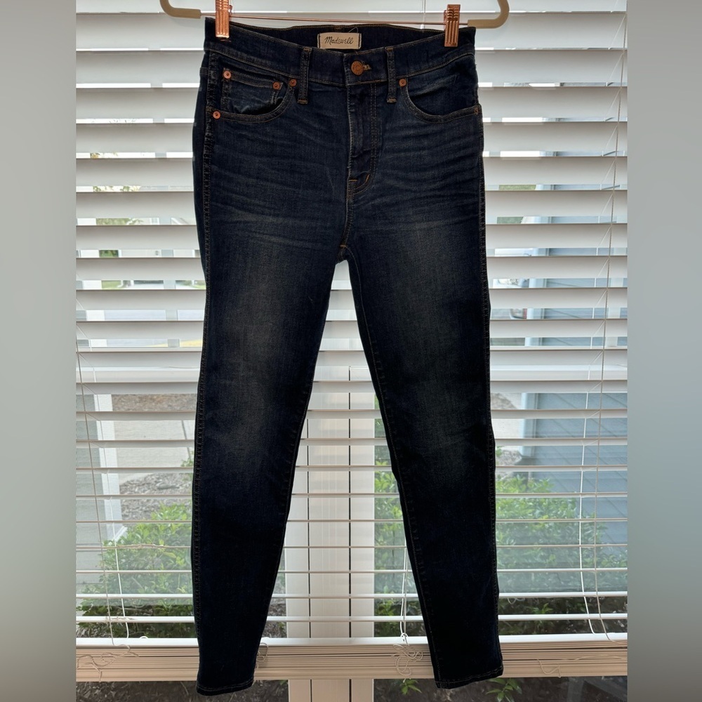 Madewell Women's High Riser Skinny Skinny Dark Wash Jeans Size 28, EUC
